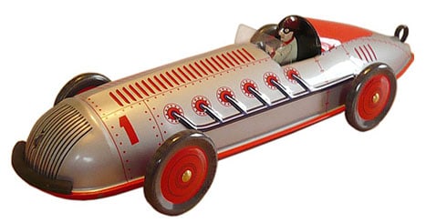 Retro plechová hračka