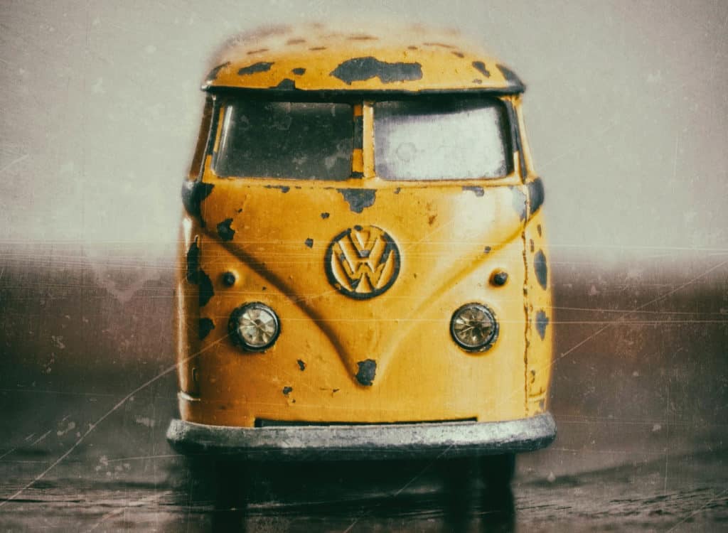 Retro plechové auto Volkswagen