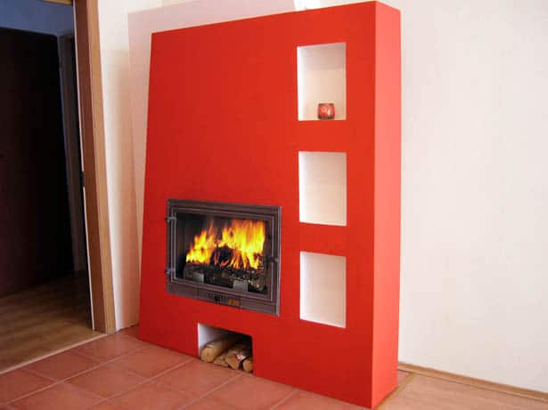 Moderný krb - kocka