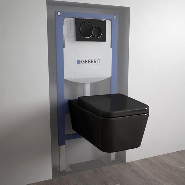 Závesné WC konštrukcia