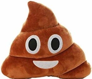 Vankúš Emoji v tvare hovienka