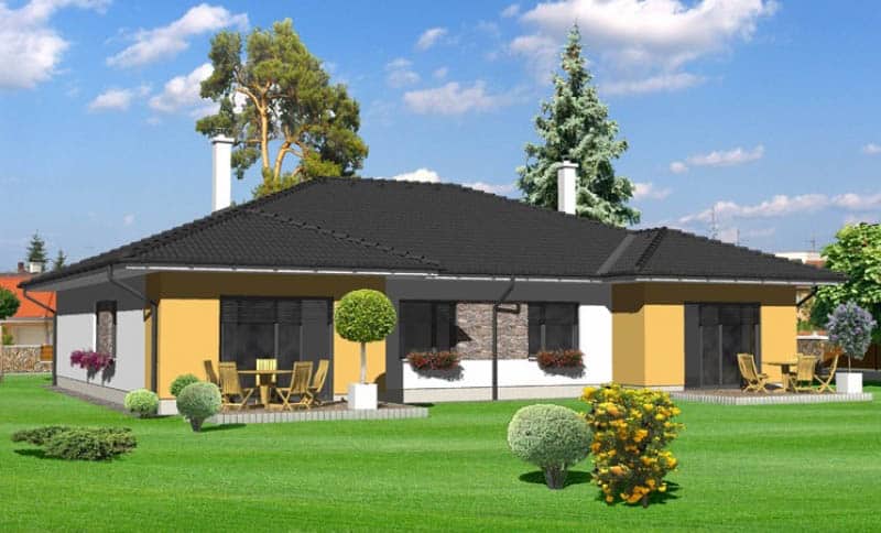 projekt nízkoenergetického rodinného domu
