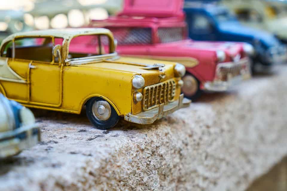 Retro plechové auto