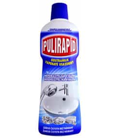 Čistiaci prostriedok Pulirapid - ako odstrániť vodný kameň