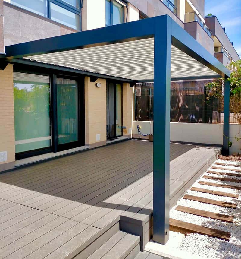 Bioklimatická pergola v záhrade